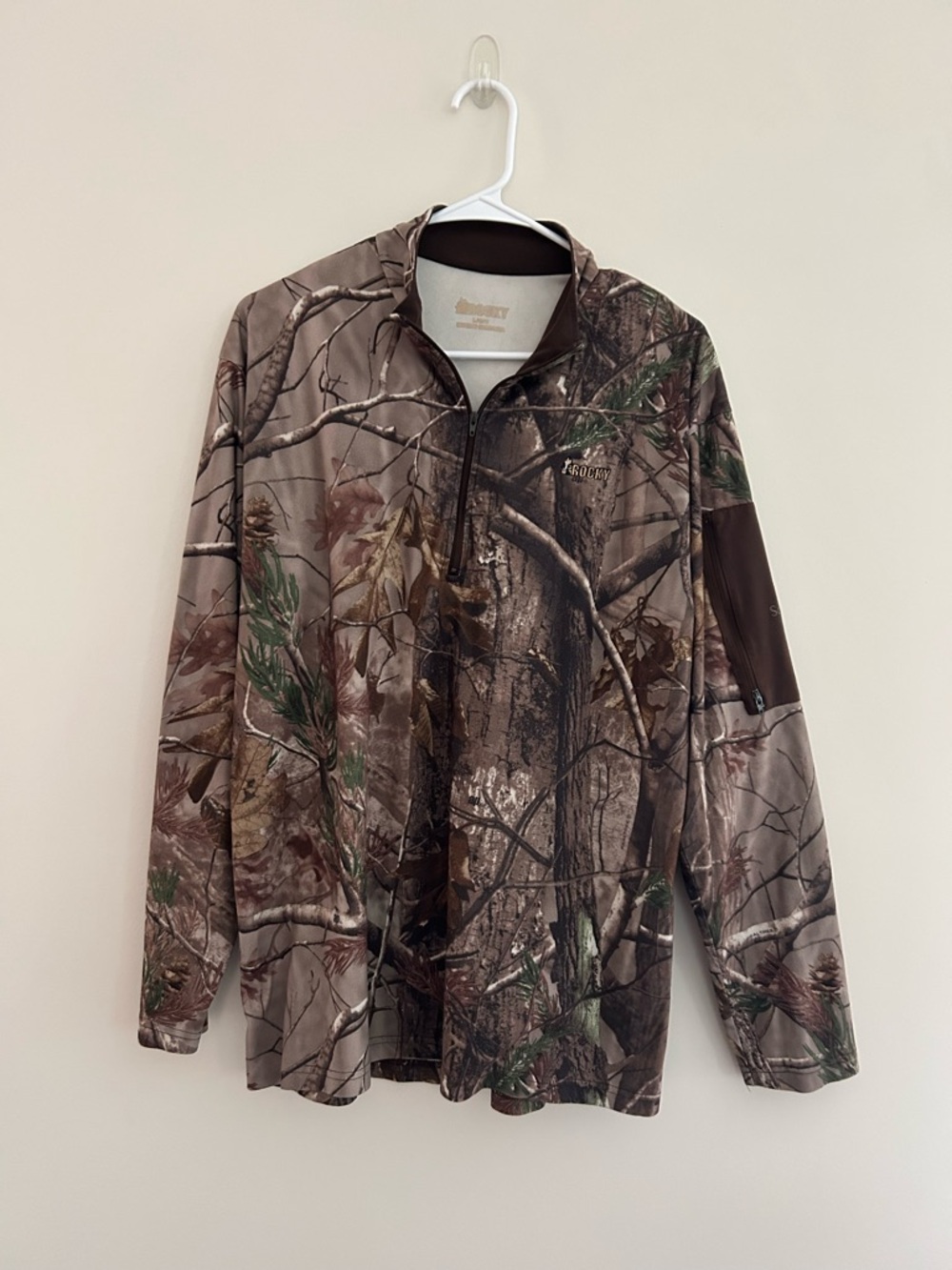 Men’s Rocky Camo Half-Zip Performance Jacket